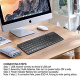 78 Keys 2.4G Wireless Mini Keyboard with Mouse Pad- Battery Operated_4