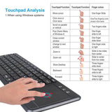78 Keys 2.4G Wireless Mini Keyboard with Mouse Pad- Battery Operated_5