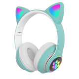 Flashing Light BT Wireless Cat Ear Headset with Mic- USB Charging_12
