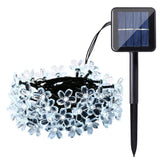 Solar Powered Flower String Lights Cherry Blossom Sakura Fairy Lights_11