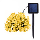 Solar Powered Flower String Lights Cherry Blossom Sakura Fairy Lights_14