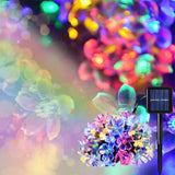 Solar Powered Flower String Lights Cherry Blossom Sakura Fairy Lights_15