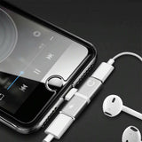 T- Shaped Dual Port Headset and Charger Splitter for Apple iPhone_6