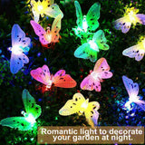 Fiber Optics Butterfly String Lights 12 LED Outdoor Decoration Lights_3