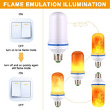 E27 Base Flame Light LED Decorative Unique Flickering Light Bulb_12