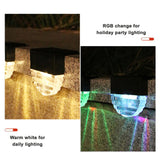 Outdoor Solar LED Deck Light Garden Decoration Wall and Step Light_5