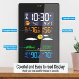 Wireless Indoor and Outdoor Weather Station Color Screen- USB Plugged-in_5