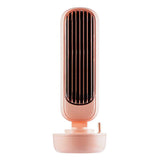 Retro Humidification Silent Wireless USB Rechargeable Tower Fan_1