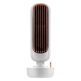 Retro Humidification Silent Wireless USB Rechargeable Tower Fan_2