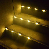 LED Light Solar Powered Staircase Step Light for Outdoor Use_12