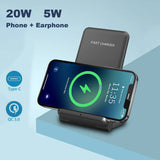 2-in-1 Foldable QI Enabled Fast Wireless Charger- USB Powered_8