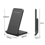 2-in-1 Foldable QI Enabled Fast Wireless Charger- USB Powered_3