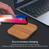 Wireless Wooden Charging Pad for QI Enabled Devices- USB Cable_5