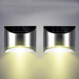 2 Packs Solar Powered Outdoor Wall Lamp Garden Step Light_14