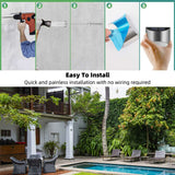 2 Packs Solar Powered Outdoor Wall Lamp Garden Step Light_12
