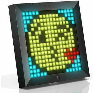 Pixel Bluetooth Photo Frame with Colorful LED Wall Clock- USB Charging_0