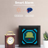 Pixel Bluetooth Photo Frame with Colorful LED Wall Clock- USB Charging_4