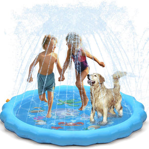 Durable Outdoor Inflatable Sprinkler Water Mat for Kids_0