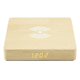 Portable Wooden Charging Pad and Digital Alarm Clock- USB Powered_8