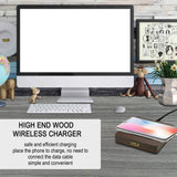 Portable Wooden Charging Pad and Digital Alarm Clock- USB Powered_14