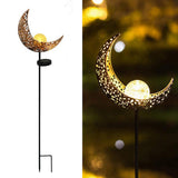 Crescent Hollow Half Moon Solar Powered Stake Lights_7