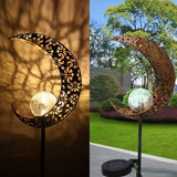 Crescent Hollow Half Moon Solar Powered Stake Lights_14