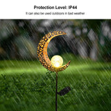 Crescent Hollow Half Moon Solar Powered Stake Lights_4