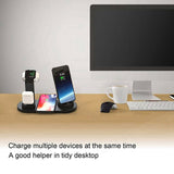 3-in-1 Wireless Charging Dock for QI Devices- USB Powered_5