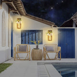 Remote Controlled Rustic Wall Mason Jar Scone Fairy Lights- Battery Powered_11