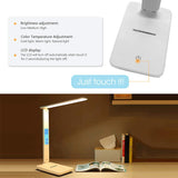 Foldable Wireless LED Desk Lamp and Digital Clock- USB Charging_5