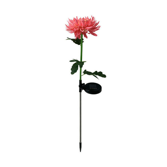 Waterproof Solar Powered Chrysanthemum Garden Stake Lights_0