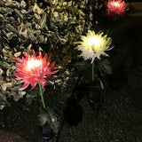 Waterproof Solar Powered Chrysanthemum Garden Stake Lights_15