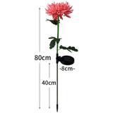 Waterproof Solar Powered Chrysanthemum Garden Stake Lights_9
