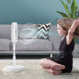 Retractable USB Charging Fan with Ring Light and Touch Panel_0