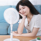 Retractable USB Charging Fan with Ring Light and Touch Panel_4