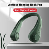 Portable Handsfree Bladeless USB Rechargeable Hanging Neck Fan_5