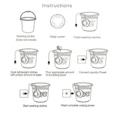 Automatic Cycle Personal Mini Turbo Washing Machine- USB Powered_2