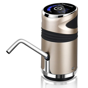 USB Charging Portable Electric Drinking Water Bottle Pump_0