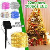 200LED Solar Powered String Fairy Light for Outdoor Decoration_1