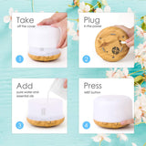 Aroma Therapy Scent Diffuser Humidifier and LED Lamp- US, UK, EU, AU Plug_10