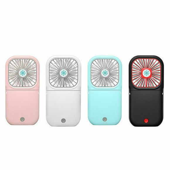 Portable Folding USB Rechargeable Mini Hanging Neck Fan_0