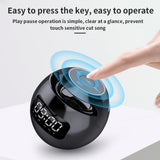 Wireless USB Rechargeable Spherical Speaker and Digital Clock_9