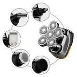 6 Blade USB Rechargeable Electric Hair Clipper Body Hair Shaver_15