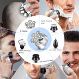 6 Blade USB Rechargeable Electric Hair Clipper Body Hair Shaver_7