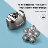 6 Blade USB Rechargeable Electric Hair Clipper Body Hair Shaver_5