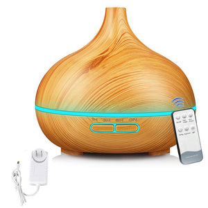 Wood Grain Aroma Therapy Ultrasonic Mist Essential Oil Diffuser- AU, EU, UK, US Plug_0