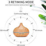 Wood Grain Aroma Therapy Ultrasonic Mist Essential Oil Diffuser- AU, EU, UK, US Plug_2