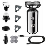 5-in-1 USB Rechargeable Digital Display Wet and Dry Electric Hair Shaver_13