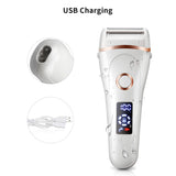 USB Charging Electric Waterproof Hair Trimmer Shaver with LCD Display_6