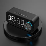 Multifunctional BT 5.0 Speaker Subwoofer LED Alarm Clock- USB Powered_2